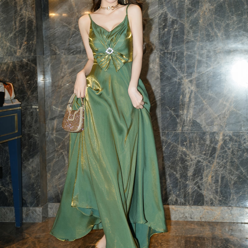 Hot Sale Irregular Sleeveless Satin Loose Maxi Ladies Clothing Dresses Elegant Long Party Evening Dresses for Women