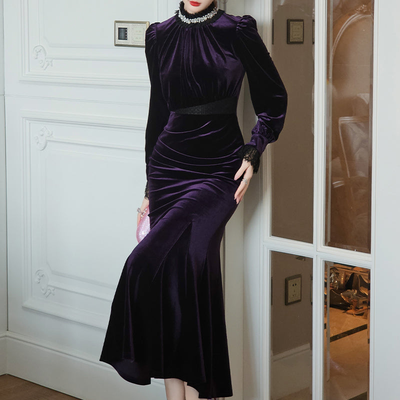 Elegant Vintage Maxi Designer Manufacturers' Custom Evening Formal Woman Clothes Wholesale Long Party Dress Ladies