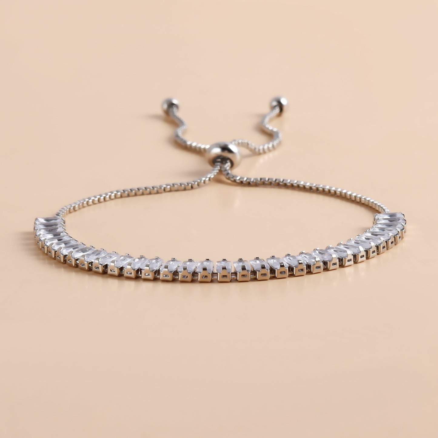 Creative and High-end Crystal Zirconium Necklace New Feminine Adjustable Bracelet and Earring Set Diamond Necklace
